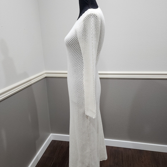 🔥 Wilfred White Maxi Knit Sweater Long Sleeve Dress Size Small - Picture 7 of 14